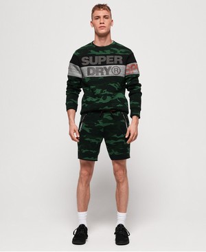 Superdry Gym Tech Stretch Férfi Rövidnadrág Camo | DCMJG8190